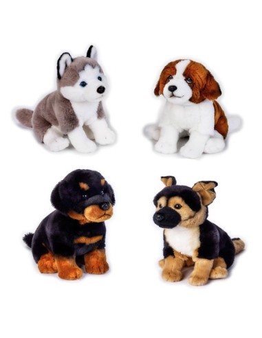 42307 PELUCHE CANI PETS DOG SEDUTI ASSORTITI