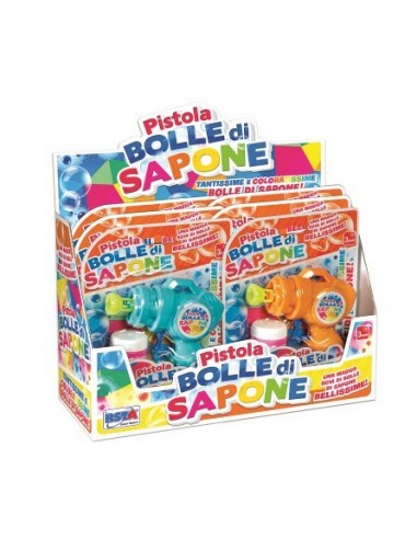 11823 - PISTOLA BOLLE SAPONE 3 COLORI