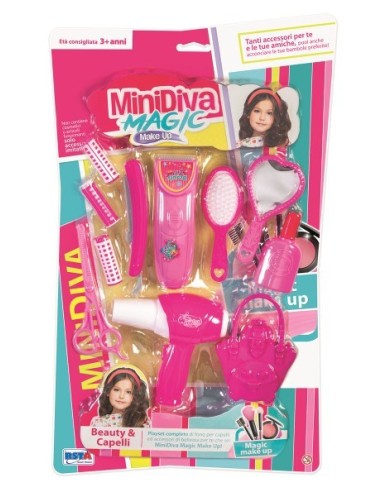 11085 - SET ACCESSORI MINIDIVA BEAUTY CON PHON A FRIZIONE