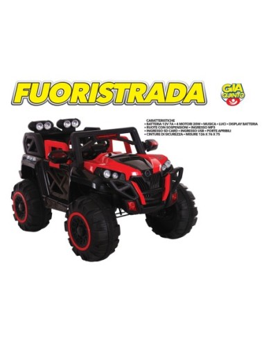 5458 FUORISTRADA ROSSO 12 W BATTERIA