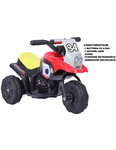 7003 MOTO BATTERIA 6W ROSSA