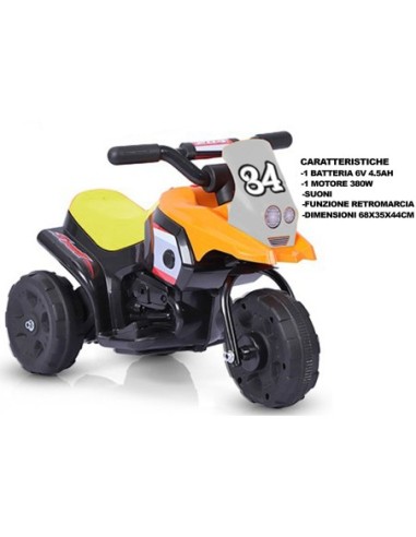 7005 MOTO BATTERIA ARANCIO 6W