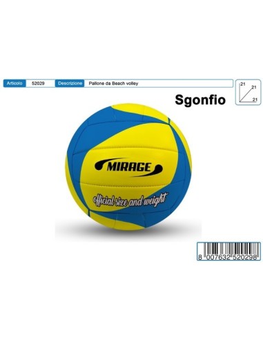 52029 PALLONE VOLLEY SPORT CUOIO