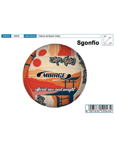 52043 PALLONE VOLLEY NIPPON