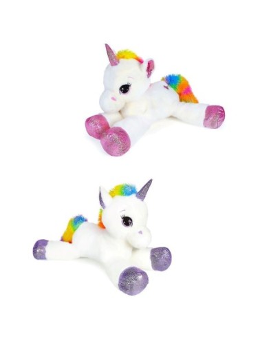 25550 UNICORNO PELUCHE OCCHI RICAMATI L35