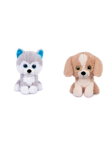 26876 CANI CUCCIOLI SEDUTI CON OCCHIONI GLITTER H 30